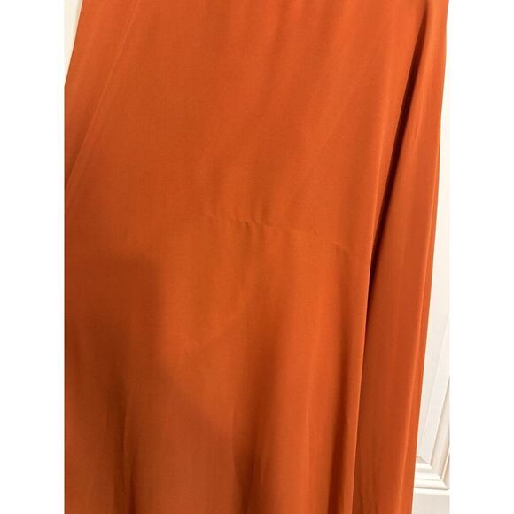 Celebrate 4 DB studio bridesmaid dress flutter sleeve full skirt Cinnamon Rust‎ - Picture 6 of 7